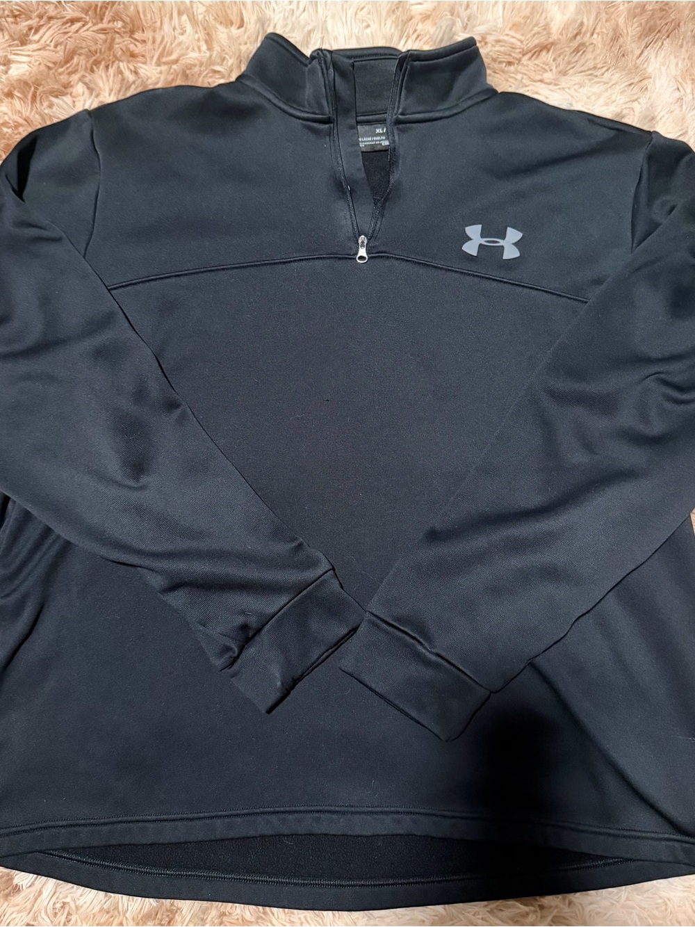 Under Armour Black 1/4 Zip Performance Pullover